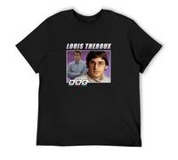 BBC Louis Theroux 90S Crew Neck T Shirt for Men Black XXL