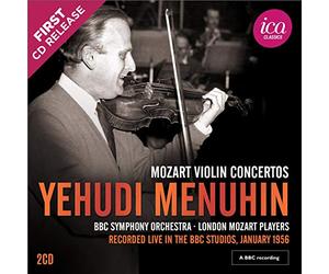 BBC SYMPHONY ORCHESTRA; YEHUDI MENUHIN; SIR MALCOLM SARGENT - MOZART: VIOLIN CONCERTOS