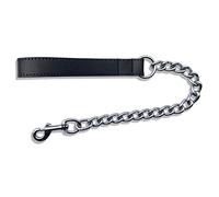 BBD 25-inch Ex Heavy Leather Chain Lead, Black
