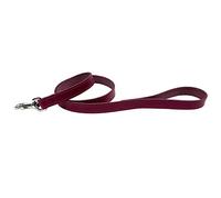 BBD PET PRODUCTS Leather Lead, 3/4 x 40-Inch, Boysenberry