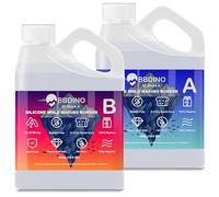 BBDINO Liquid Silicone for Mould Making 30A, Platinum Grade Silicone Rubber Clear 1100g, Self Degassing Quick Cure Mould Making Silicon, 1A:1B Mixing for Casting Silicon Moulds