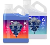 BBDINO Silicone Mould Making Kit, 30A Liquid Platinum Silicone for Mold Maker 1100g, Self Degassing Quick Cure Mould Making Silicon, 1A:1B Mixing for Casting Silicon Moulds Sapphire Blue
