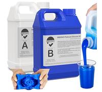 BBDINO Silicone Mould Making Kit, 30A Liquid Platinum Silicone Rubber 4550g, 1A:1B by Volume, Ideal for Silicone Mould Casting of Resins, Soap, Concrete, Plaster, Wax etc.
