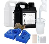 BBDINO Silicone Mould Making Kit, Liquid Silicone 30A 2000g, Self-degassing & Platinum Silicon for Mold Making,1A:1B Mixing, Ideal for Mould Casting of Resin/Concrete/Plaster/Wax