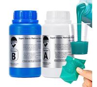 BBDINO Super Elastic Silicone Mould Making Kit, 600g Liquid Platinum Silicone 1:1 Mixing, Ideal for Casting Moulds of Resin | Plaster | Wax etc. Jade Green