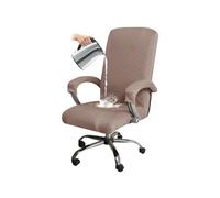 BBDIYCD Chair Covers with Armchair Covers, Computer Office Chair Cover, Stretch Chair Slipcover, Waterproof Chair Seat Covers, Washable Removable Chair Protector,Khaki,XL