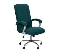 BBDIYCD Computer Office Chair Cover, Chair Covers with Armchair Covers, Stretch Large Chair Slipcover, Full Wrap Elastic Chair Seat Covers, Washable Removable Chair Protector,Dark Green,XL