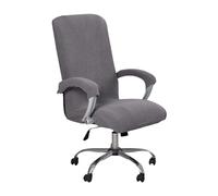 BBDIYCD Office Chair Cover, Stretch Computer Office High Back Chair Cover with Arm Covers, Washable Chair Slipcovers for Universal Rotating Chair Protectors,Grey,L