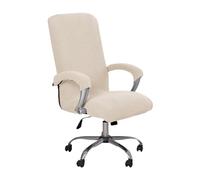 BBDIYCD Office Chair Cover, Stretch Computer Office High Back Chair Cover with Arm Covers, Washable Chair Slipcovers for Universal Rotating Chair Protectors,Beige,L