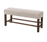 BBDIYCD Velvet Stretch Bench Covers, Removable Bench Seat Protector, Bench Slipcover for Piano Bench, Washable Sofa cover Protector for Modern Living Room, Bedroom, Kitchen,Beige,XL