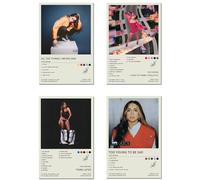 BBDVKQ Tate McRae Poster Album Cover Limited Edition Posters (Set of 4) Unframed 8in x 12in(20x30cm) Canvas Poster Wall Art Decor Print Picture Paintings for Living Room Bedroom Decoration