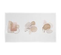Bbeige watercolor Illustration and gold elements Designer Kitchen Towel Benjamin Tate Design White One Size