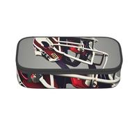 BBEXJIGY American Football Print Large - Capacity Cosmetic Makeup Organizer Bag: Designed for Eyebrow Pencils, Black, One Size
