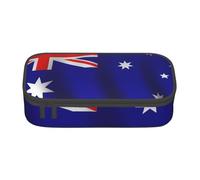 BBEXJIGY Australian flag Print Large - Capacity Cosmetic Makeup Organizer Bag: Designed for Eyebrow Pencils, Black, One Size