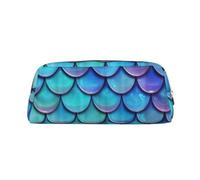 BBEXJIGY bag organizer small items travel fish scale print tea leaf mermaid versatile bag travel office, metallic silver, One Size