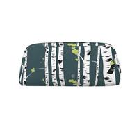 BBEXJIGY Beauty Birch Tree Print Versatile Storage Pouch Makeup Bag Travel Office Small Items Organizer Bag, metallic silver, One Size
