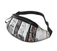 BBEXJIGY Brooklyn Bridge Print Multifunctional Waist Pack -Your Good Companion for Hiking, Traveling Running, Black, One Size