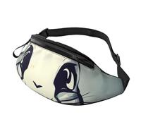 BBEXJIGY Bunny Rabbit Print Multifunctional Waist Pack -Your Good Companion for Hiking, Traveling Running, Black, One Size