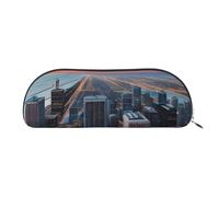 BBEXJIGY Chicago Illinois Usa 1 Print Stylish Mini Storage Bag for Eyebrow Pencils and Tiny Essentials, Silver, One Size