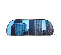 BBEXJIGY Chicago Reflect Print Stylish Mini Storage Bag for Eyebrow Pencils and Tiny Essentials, Silver, One Size