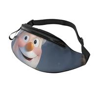 BBEXJIGY Christmas Santa Snowman Print Multifunctional Waist Pack -Your Good Companion for Hiking, Traveling Running, Black, One Size