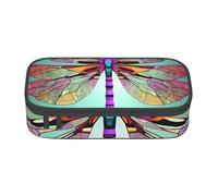 BBEXJIGY Cute Dragonfly Graphics Print Large - Capacity Cosmetic Makeup Organizer Bag: Designed for Eyebrow Pencils, Black, One Size