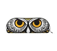 BBEXJIGY Cute Owl Graphics Print Stylish Mini Storage Bag for Eyebrow Pencils and Tiny Essentials, Gold, One Size