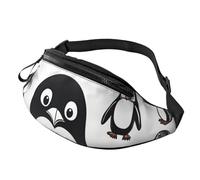 BBEXJIGY Cute Penguin Print Multifunctional Waist Pack -Your Good Companion for Hiking, Traveling Running, Black, One Size