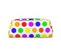 BBEXJIGY Cute Polka Dot Makeup Bag for Travel or Office Makeup Storage, metallic silver, One Size