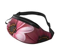 BBEXJIGY Dahlia Pinnata Print Multifunctional Waist Pack -Your Good Companion for Hiking, Traveling Running, Black, One Size
