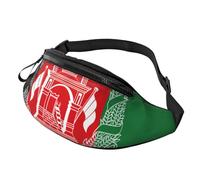BBEXJIGY Flag of Afghanistan Print Multifunctional Waist Pack -Your Good Companion for Hiking, Traveling Running, Black, One Size