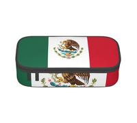BBEXJIGY Flag of Mexico Print Large - Capacity Cosmetic Makeup Organizer Bag: Designed for Eyebrow Pencils, Black, One Size