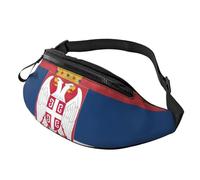 BBEXJIGY Flag of Serbia Print Multifunctional Waist Pack -Your Good Companion for Hiking, Traveling Running, Black, One Size