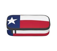 BBEXJIGY Flag of Texas Print Large - Capacity Cosmetic Makeup Organizer Bag: Designed for Eyebrow Pencils, Black, One Size