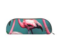 BBEXJIGY Flamingo Flowers Print Stylish Mini Storage Bag for Eyebrow Pencils and Tiny Essentials, Gold, One Size