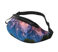 BBEXJIGY Grand Teton National Park Print Multifunctional Waist Pack -Your Good Companion for Hiking, Traveling Running, Black, One Size