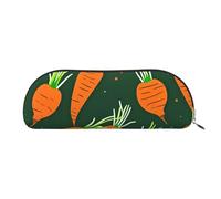 BBEXJIGY Happy carrot Print Stylish Mini Storage Bag for Eyebrow Pencils and Tiny Essentials, Gold, One Size
