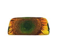 BBEXJIGY makeup bag graphic print sunflower versatile bag travel office small objects pouch organizer, metallic silver, One Size