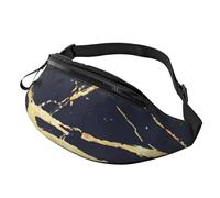 BBEXJIGY Marble Print Multifunctional Waist Pack -Your Good Companion for Hiking, Traveling Running, Black, One Size