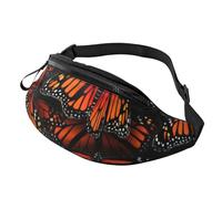 BBEXJIGY Monarch Butterflies. Print Multifunctional Waist Pack -Your Good Companion for Hiking, Traveling Running, Black, One Size