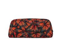 BBEXJIGY Monarch Butterfly Print Makeup Bag Travel Bag Office Small Objects, metallic silver, One Size