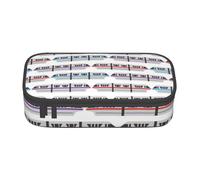 BBEXJIGY Monorail Train Print Large - Capacity Cosmetic Makeup Organizer Bag: Designed for Eyebrow Pencils, Black, One Size
