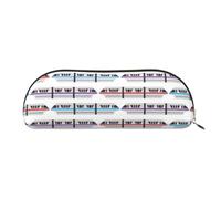 BBEXJIGY Monorail Train Print Stylish Mini Storage Bag for Eyebrow Pencils and Tiny Essentials, Gold, One Size