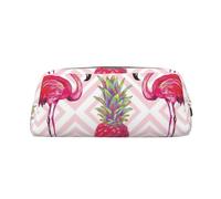 BBEXJIGY Multi-purpose bag with pink flamingo and red pineapple print, gold, One Size