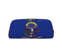 BBEXJIGY North Dakota Flag Makeup Bag Versatile Travel Office Small Items, gold, One Size