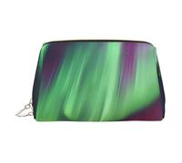 BBEXJIGY Northern Lights Painting Print Leather Travel Toiletry Bag for Women Toiletries Cosmetic Bag Makeup Bag