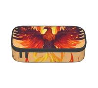 BBEXJIGY Phoenix Print Large - Capacity Cosmetic Makeup Organizer Bag: Designed for Eyebrow Pencils, Black, One Size