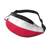 BBEXJIGY Polish flag Print Multifunctional Waist Pack -Your Good Companion for Hiking, Traveling Running, Black, One Size