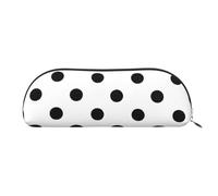 BBEXJIGY Polka Dot Print Stylish Mini Storage Bag for Eyebrow Pencils and Tiny Essentials, Silver, One Size