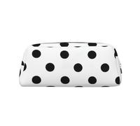 BBEXJIGY polka dot print versatile storage bag makeup bag travel office small items organizer pouch, metallic silver, One Size